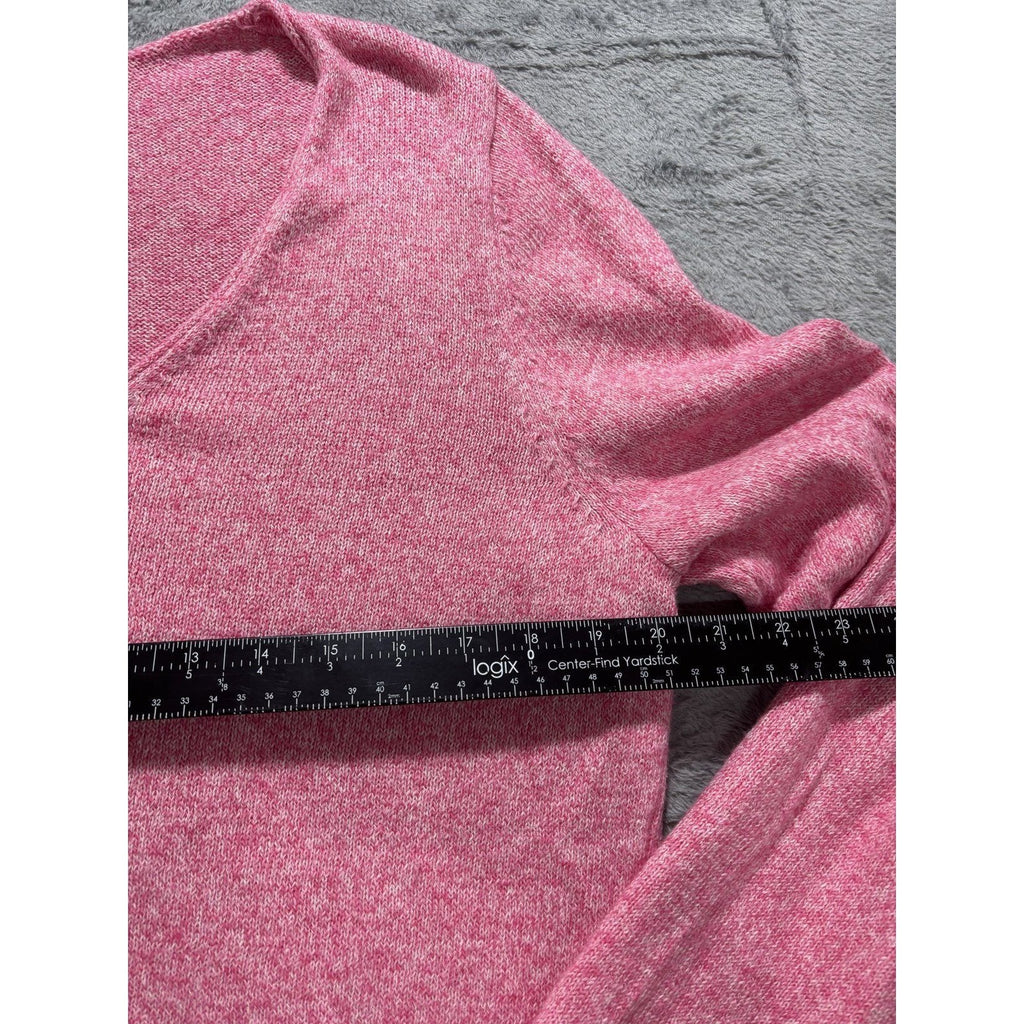 Old Navy Womens XL Pink V-Neck Sweater Casual Boho Knit Pullover Top
