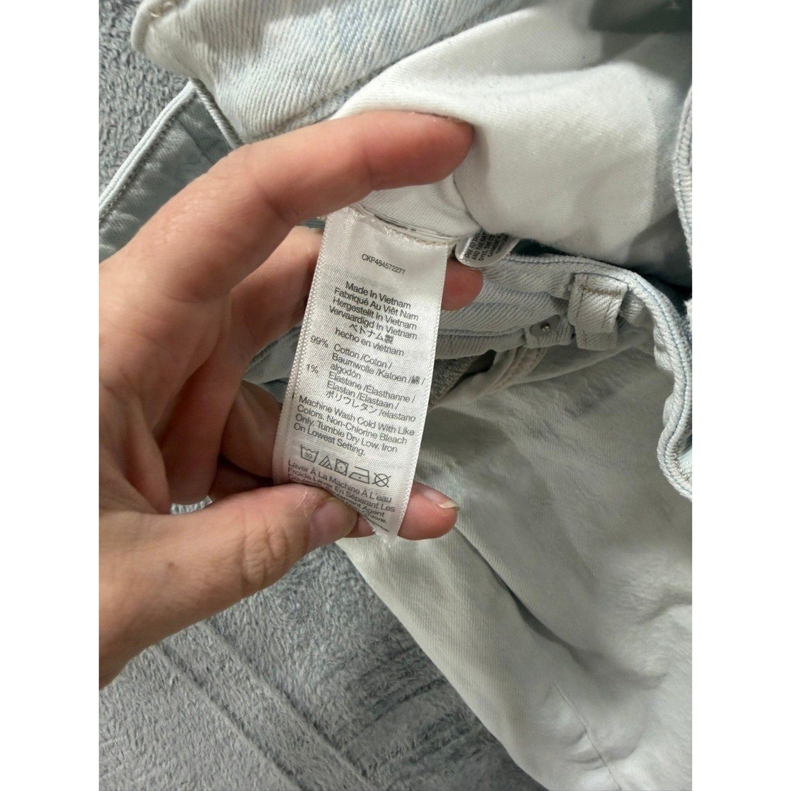Madewell The Curvy Perfect Vintage Jean Light Wash High Rise Denim 32P Mom Retro