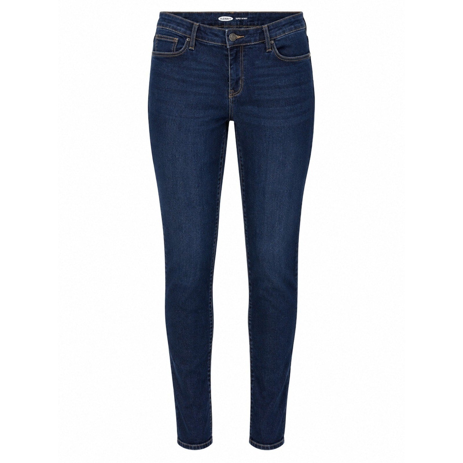 Old Navy Super Skinny Dark Wash Mid Rise Denim Jeans Womens Size 14 Indigo