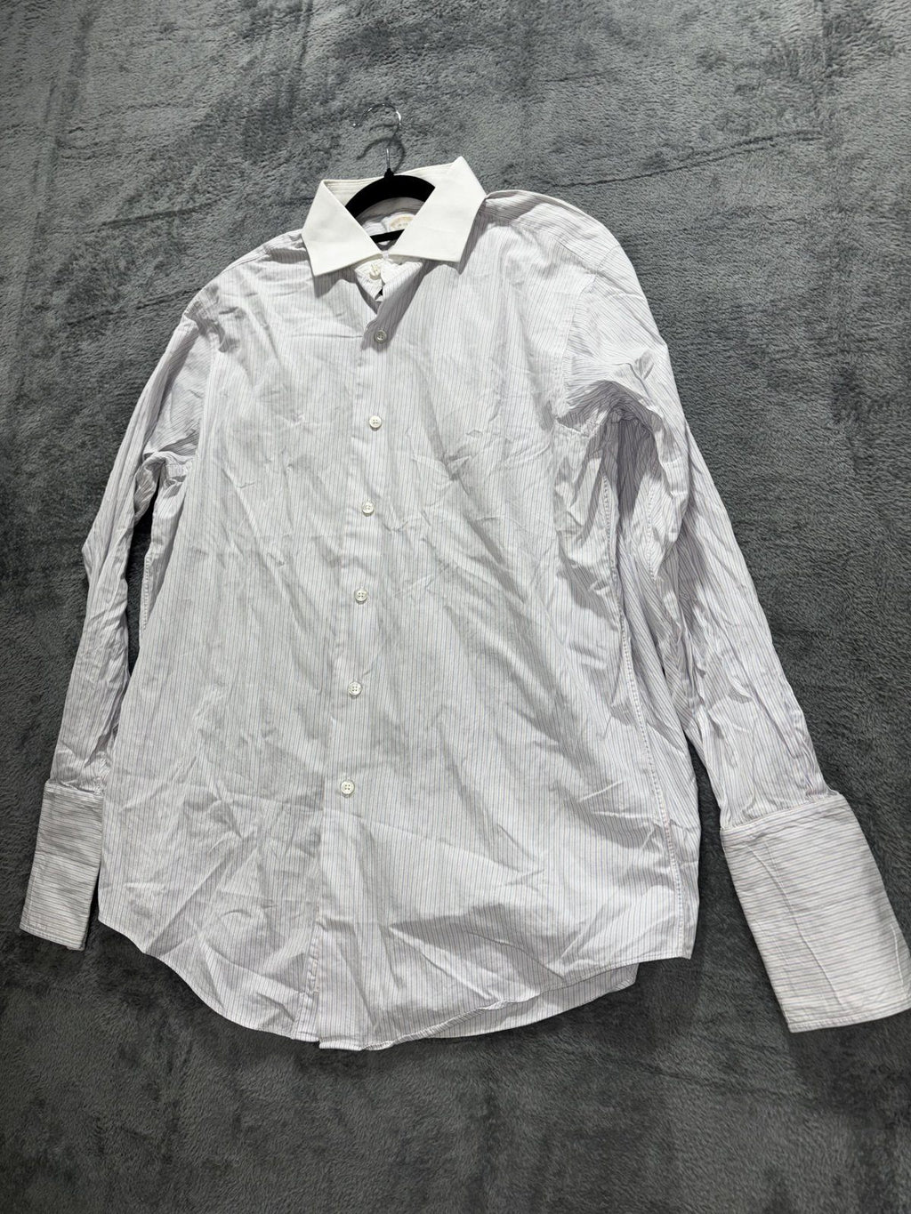 Brooks Brothers Men's White Stripe Dress Shirt 16-33, photo 2 of 8