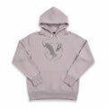 American Eagle Womens S Mauve Pink Graphic Hoodie Sweatshirt Casual Cozy Boho