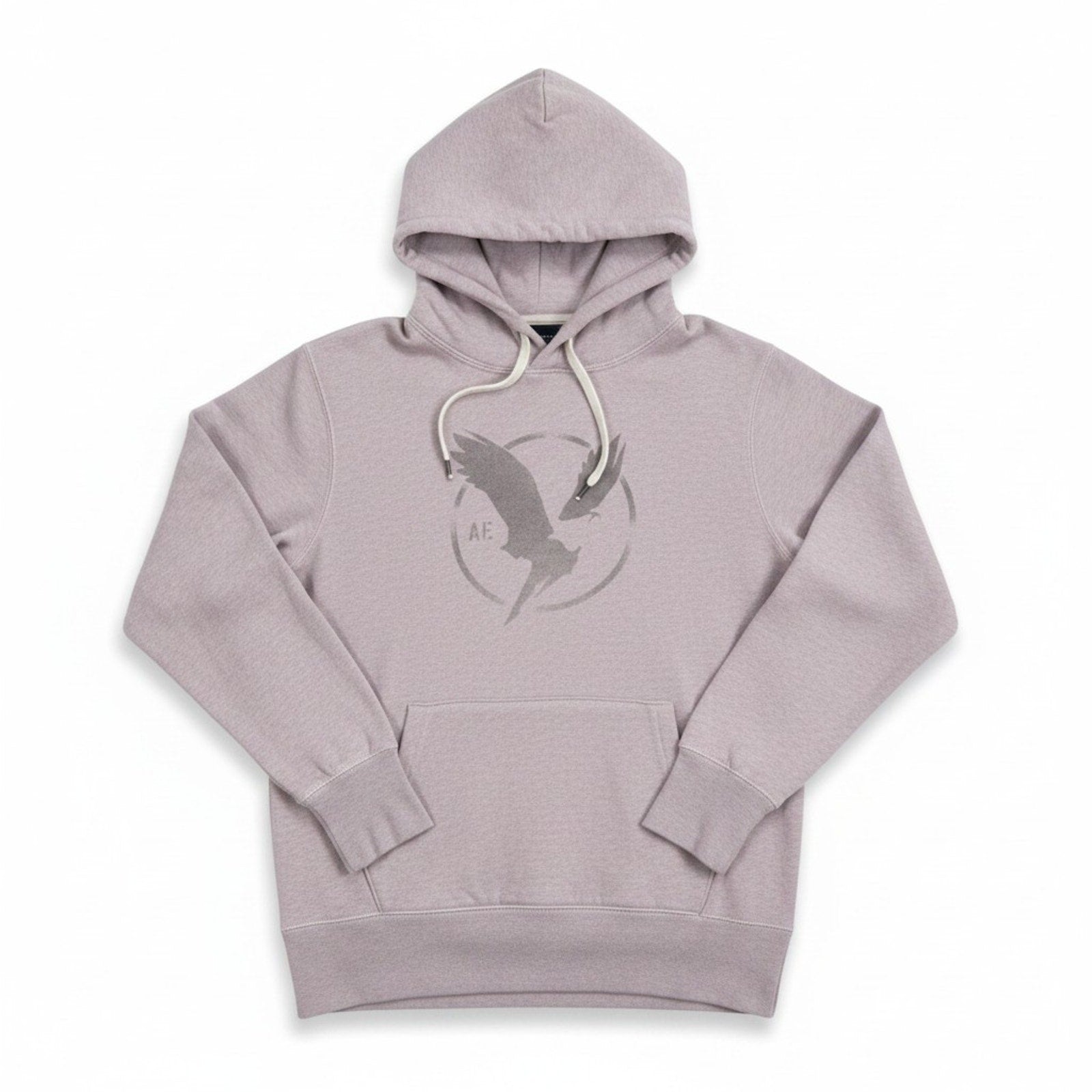 American Eagle Womens S Mauve Pink Graphic Hoodie Sweatshirt Casual Cozy Boho