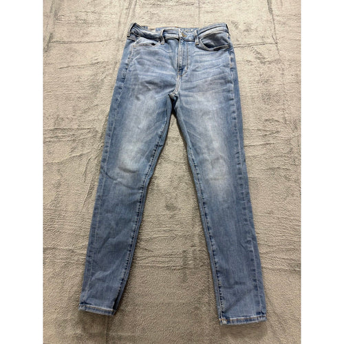 American Eagle Womens 10 Blue Skinny Jeans Ne(x)t Level Stretch Casual Vintage
