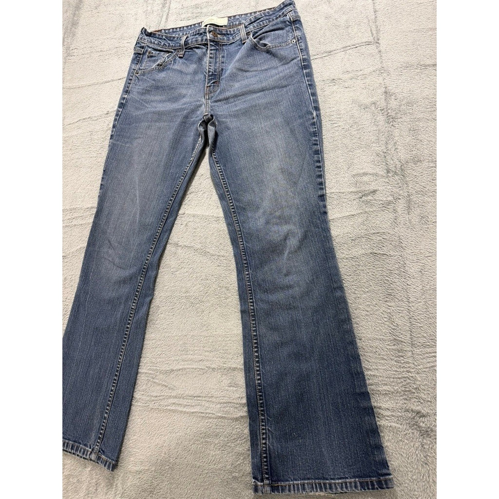 Levi Strauss Signature Womens Low Rise Bootcut Jeans Medium Wash Blue Denim