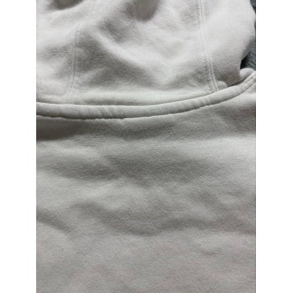 Nike M White Hoodie Womens Crewneck Swoosh Logo Casual Athleisure Sweatshirt