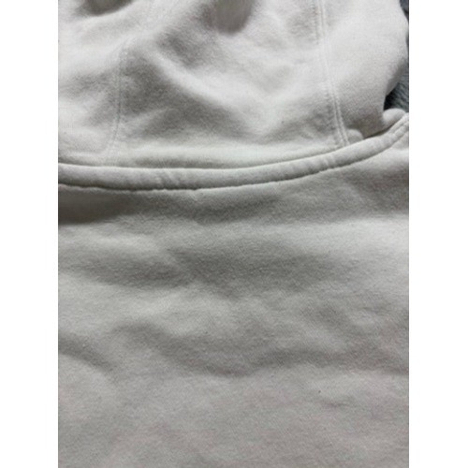 Nike M White Hoodie Womens Crewneck Swoosh Logo Casual Athleisure Sweatshirt
