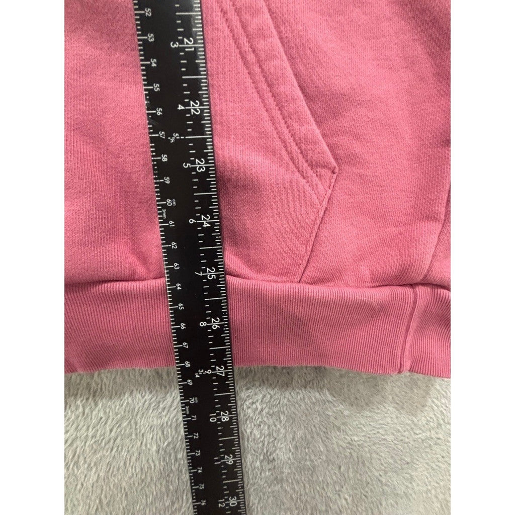 Adidas M Pink Hoodie Womens Trefoil Pullover Sweatshirt Athleisure Casual Logo