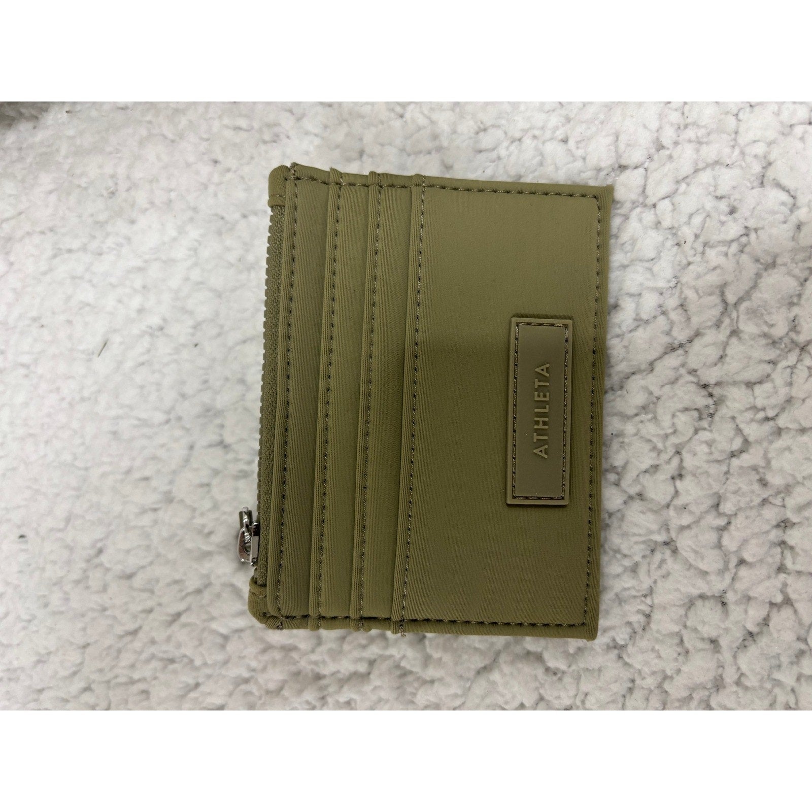 Athleta Olive Green Neoprene Crossbody Belt Bag Sling Fanny Pack Adjustable Hike