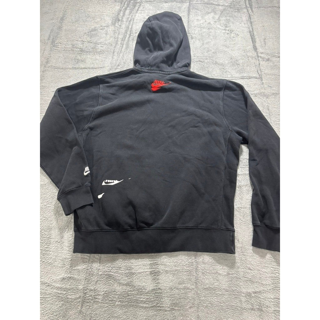 Nike M Black Pullover Hoodie Womens Athleisure Casual Sporty Sweatshirt Crewneck