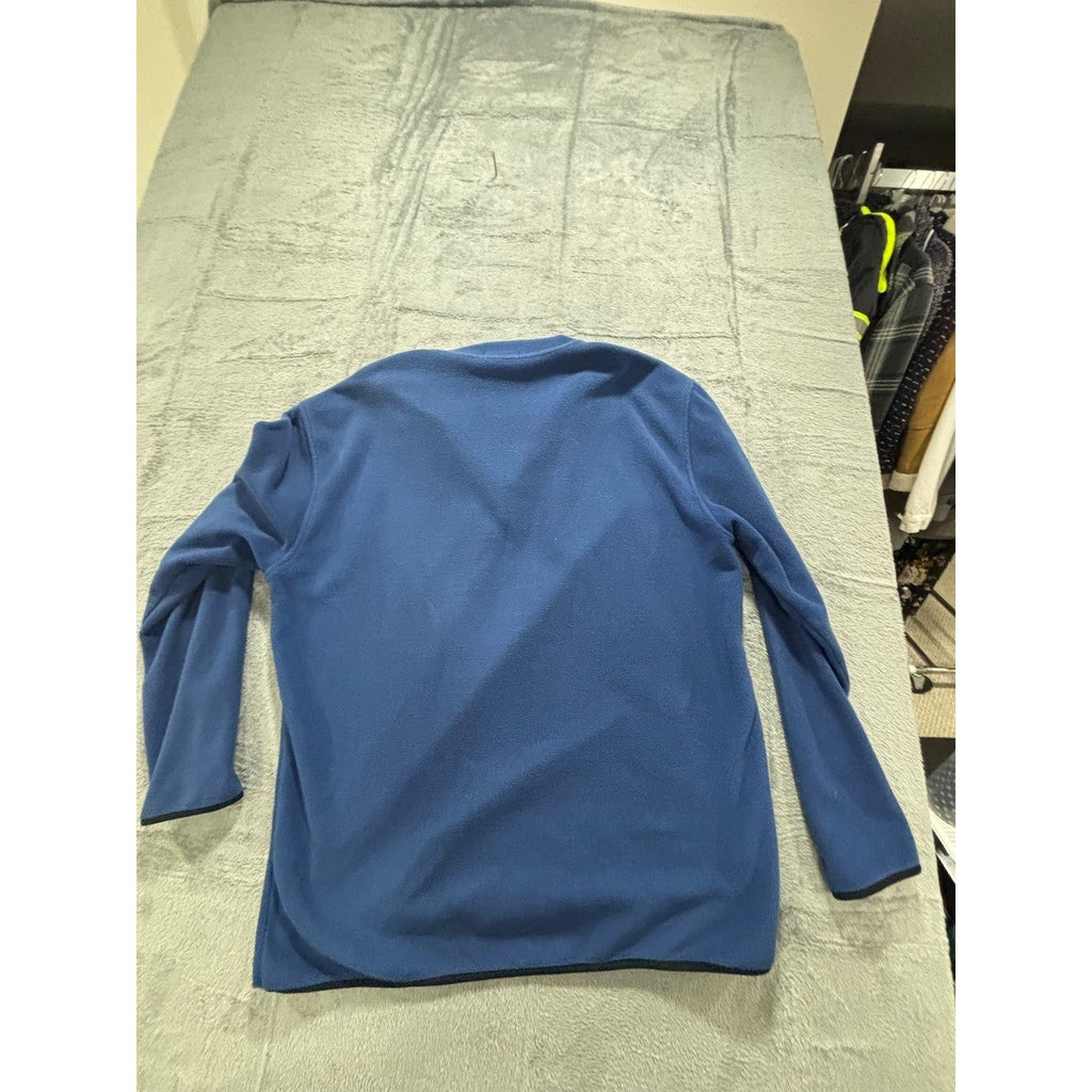Nautica XL Blue Quarter Zip Fleece Pullover Mens Casual Cozy