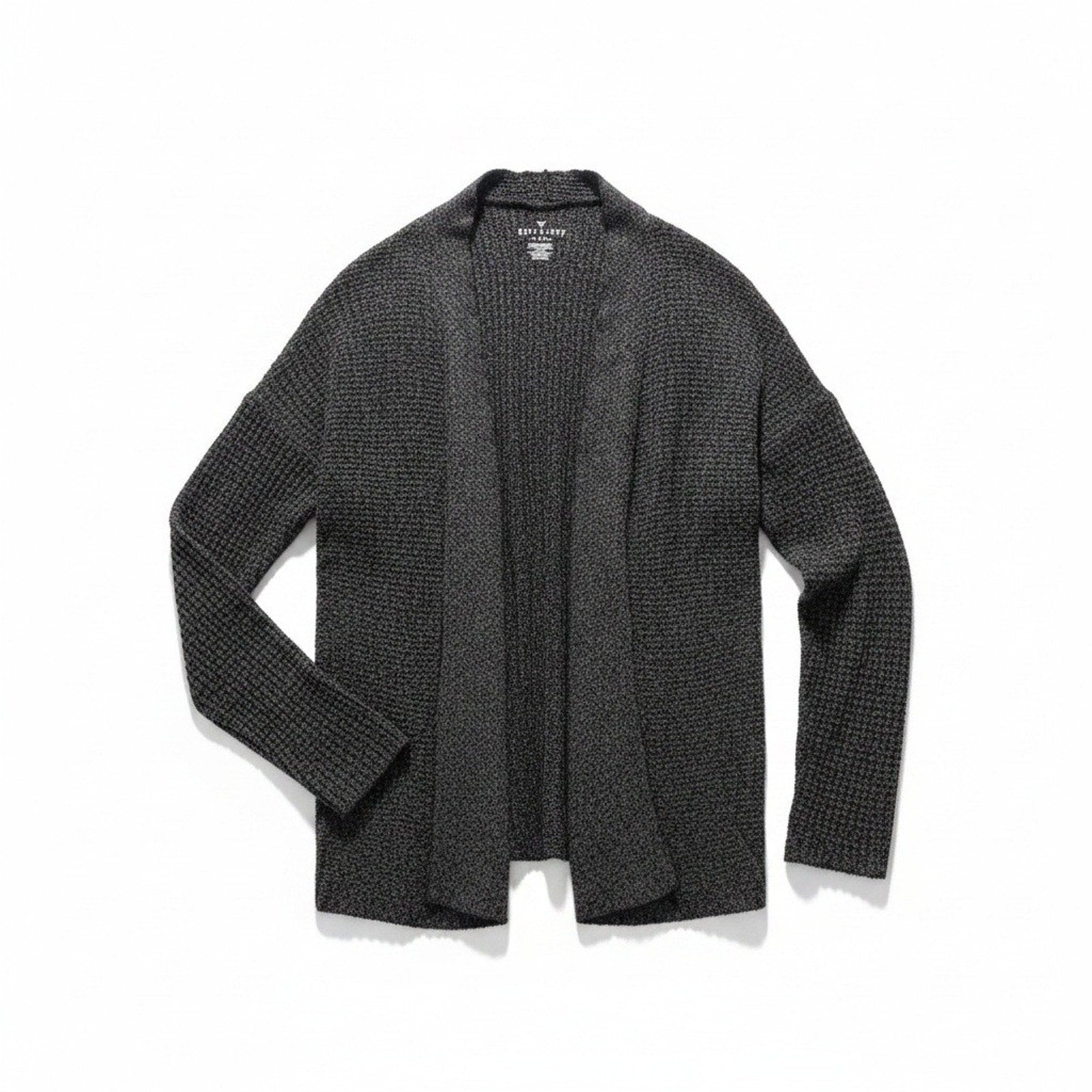 American Eagle Womens S Charcoal Gray Cardigan Open Front Soft Cozy Layering