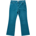 Coldwater Creek Teal Corduroy Pants Womens 8 Stretch Mid Rise Classic Whimsical