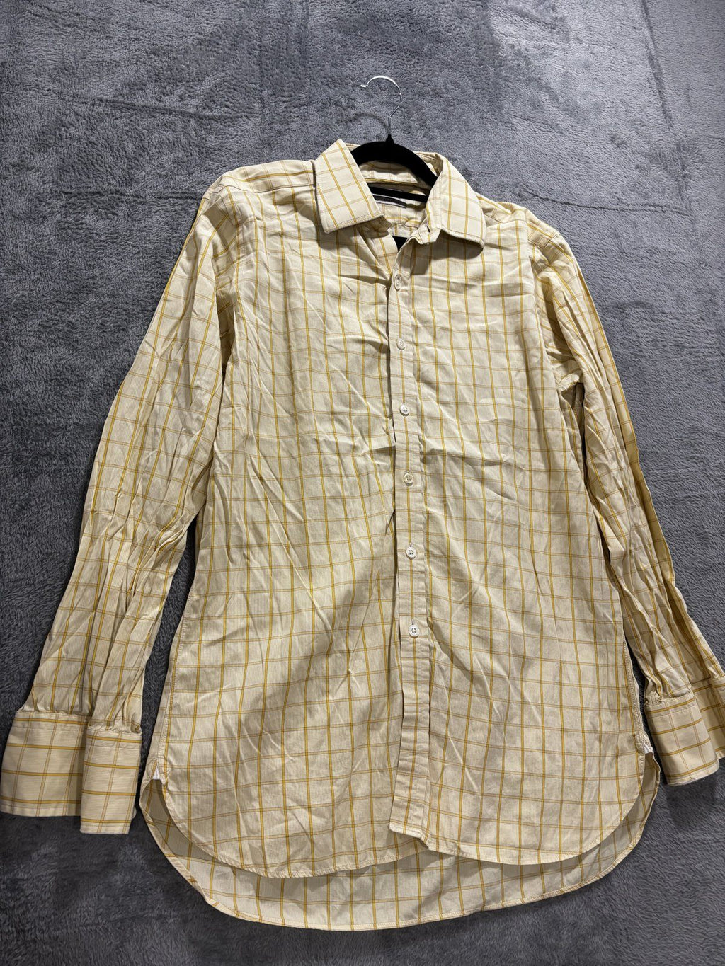 Turnbull & Asser Men's Yellow Check Shirt 15 1/2, photo 3 of 8