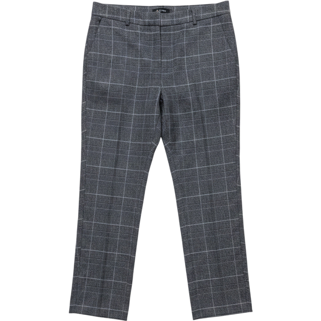 WHBM Slim Ankle Pants Womens 12 Gray Plaid Stretch Work Trousers Career Office