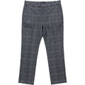 WHBM Slim Ankle Pants Womens 12 Gray Plaid Stretch Work Trousers Career Office