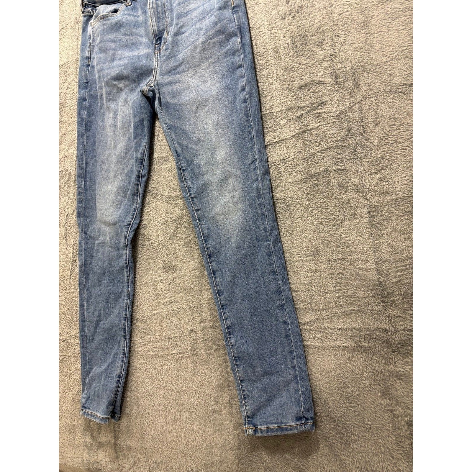American Eagle Womens 10 Blue Skinny Jeans Ne(x)t Level Stretch Casual Vintage