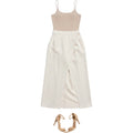 SHEIN x Rosalinda Cannavò Cream Asymmetrical Midi Skirt Womens 3XLv