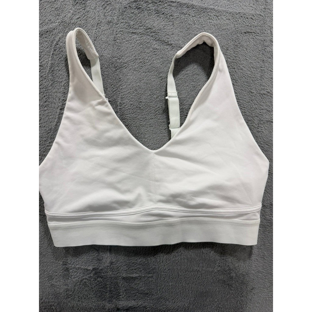 Fabletics Sports Bra Bundle Womens XXL White Leopard Print Racerback Strappy 2pc