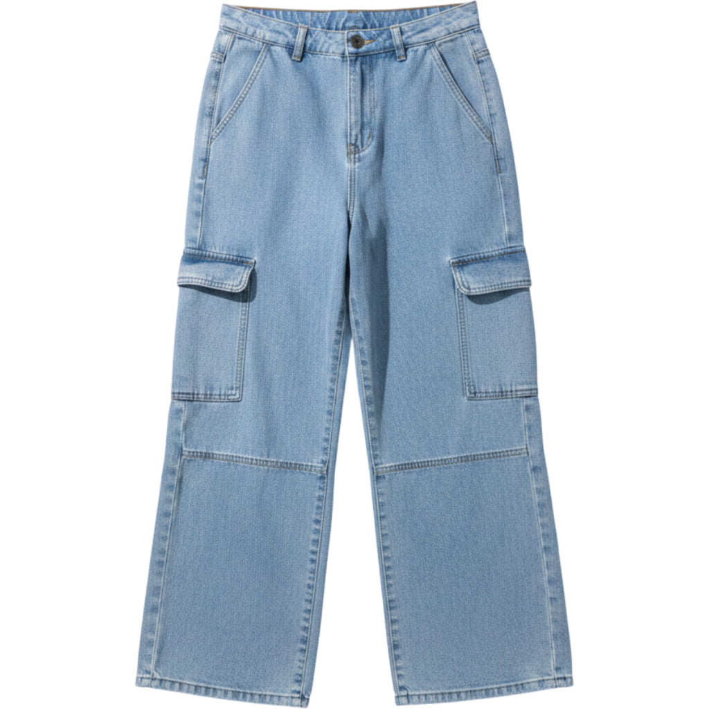 Sincerely Jules Cargo Jeans Juniors Size 11 / 29 Light Wash Utility Denim Pants