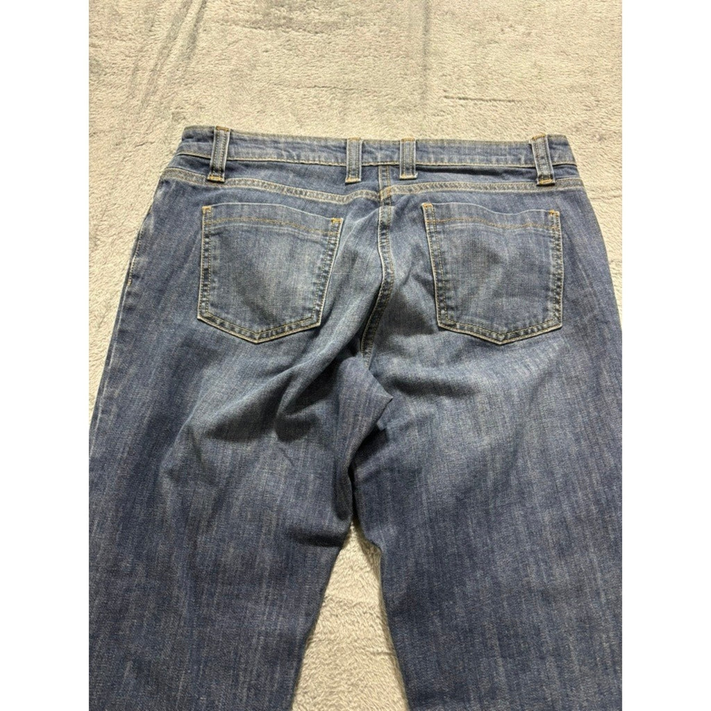 Boden Jeans Womens 12L Blue Straight Leg Mid Rise Stretch Denim Classic