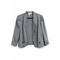 Vintage Bryant Park Striped Power Blazer Jacket USA Made Womens 22 Office 80s