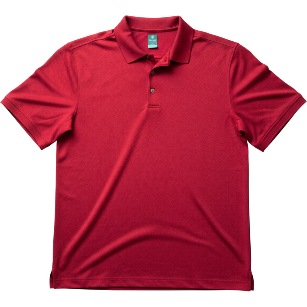 Pro Tour Polo Shirt Mens Large Red Airplay Performance Short Sleeve Golf