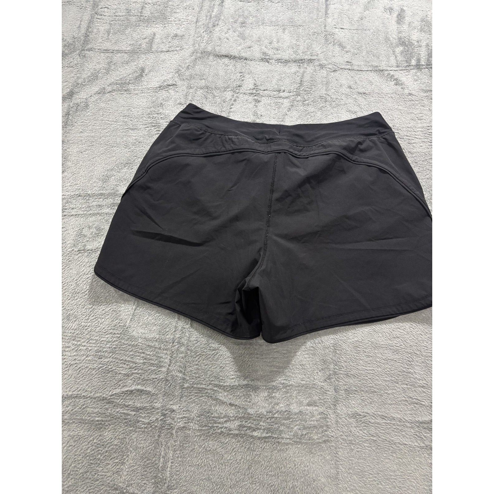 Lands End 16 Black Womens Athletic Shorts Activewear Gym Athleisure Lightweight