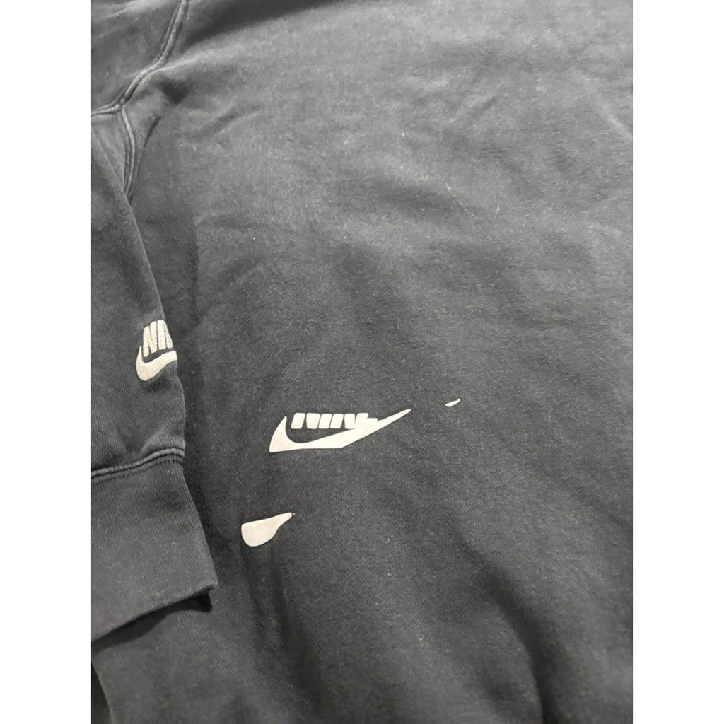 Nike M Black Pullover Hoodie Womens Athleisure Casual Sporty Sweatshirt Crewneck