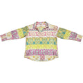 Cupcakes and Cashmere Blouse Womens Large Multicolor Print Long Sleeve Top