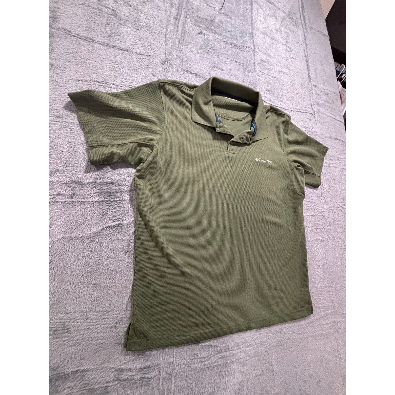 Columbia M Green Polo Shirt Womens Casual Athleisure