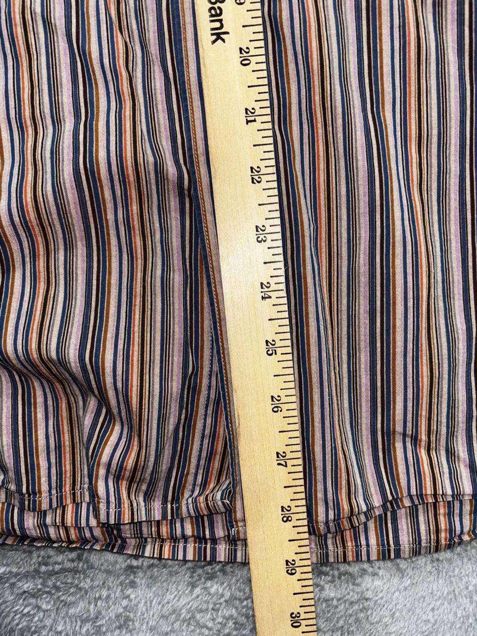 Martin Gordon Men's Multicolor Stripe Shirt Size L, photo 7 of 9