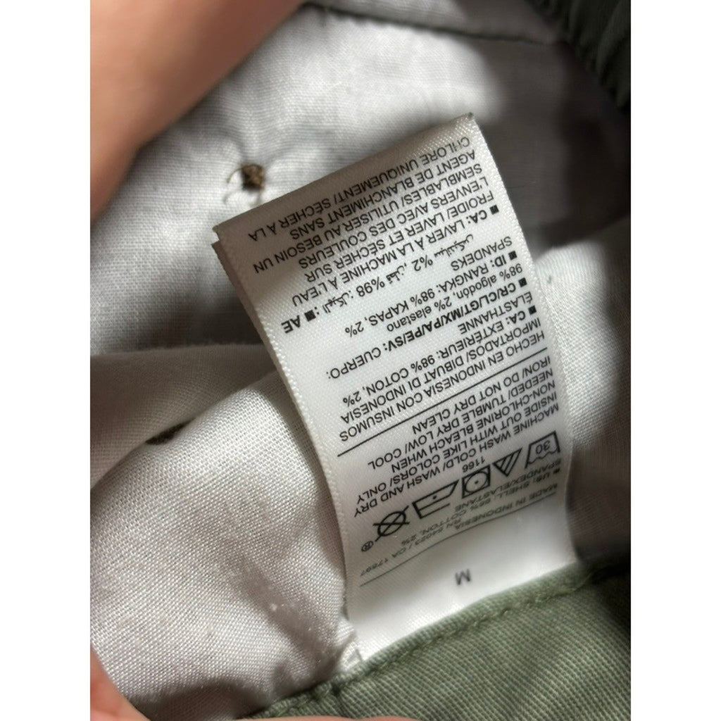 Old Navy M Green Chino Pants Womens Casual Preppy Boho