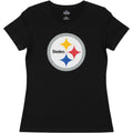 Pittsburgh Steelers Football Fan Fashion T Shirt Black Women's Large Tee Game