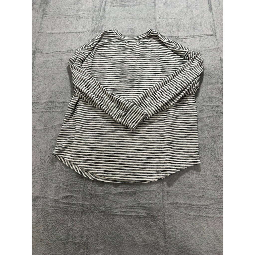 Coastal Comfort Striped Long Sleeve Top Womens XXL Stretch Casual Soft