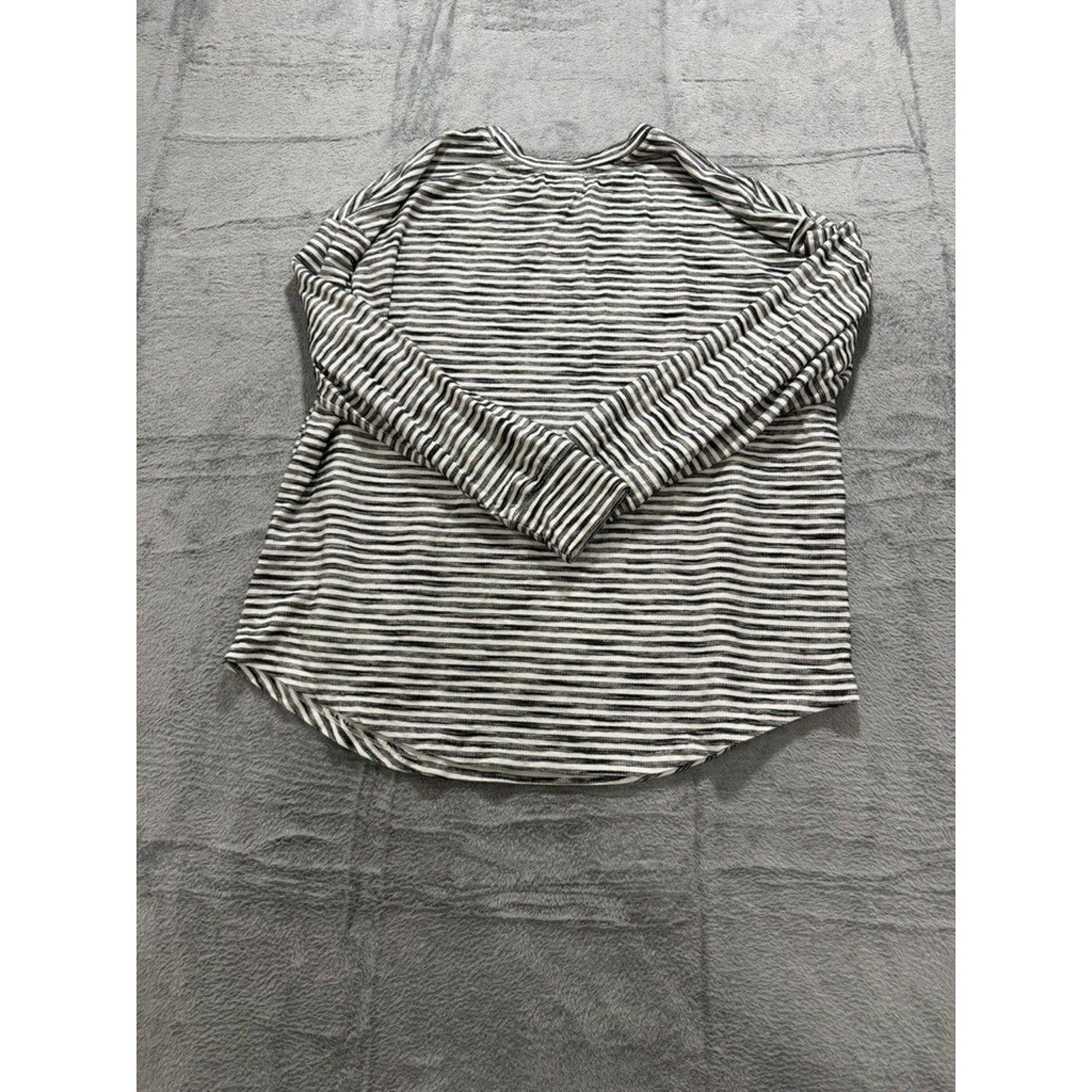 Coastal Comfort Striped Long Sleeve Top Womens XXL Stretch Casual Soft