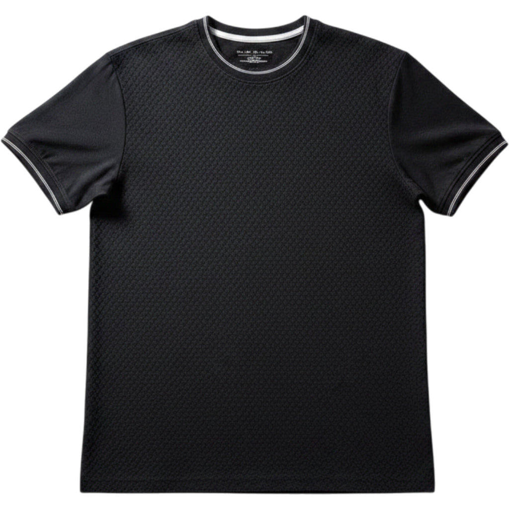 Cactus Man Ricky Singh Textured Tee Mens Small Black Short Sleeve Shirt Relaxed