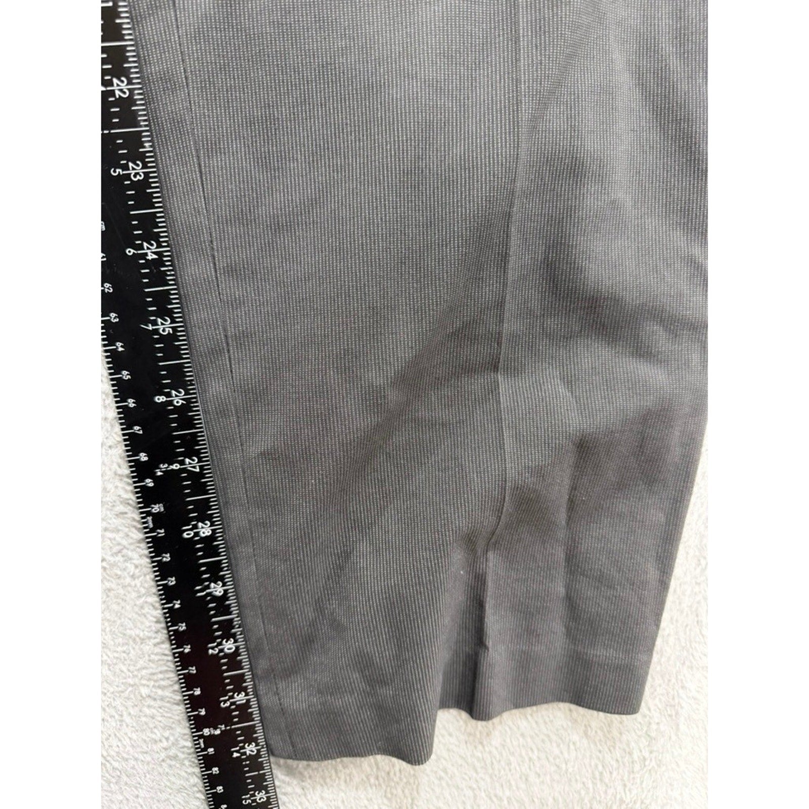 Van Heusen Flex Slim Fit Grey Micro Pattern Dress Pants Mens 36x34 Charcoal