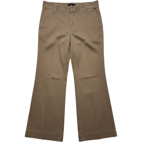 Ann Taylor LOFT Marisa Brown Straight Leg Chino Pants Women's Size 2 Office Work