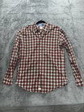 J.Crew Men's Red Plaid Dress Shirt Size M