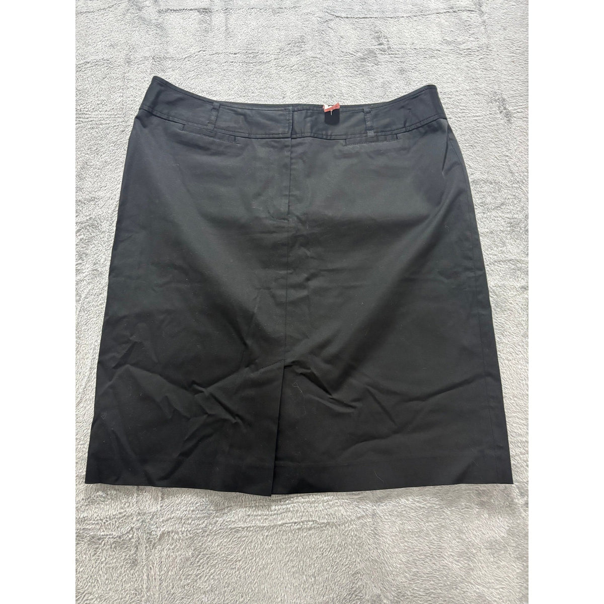 Ann Taylor LOFT black pencil skirt front flat