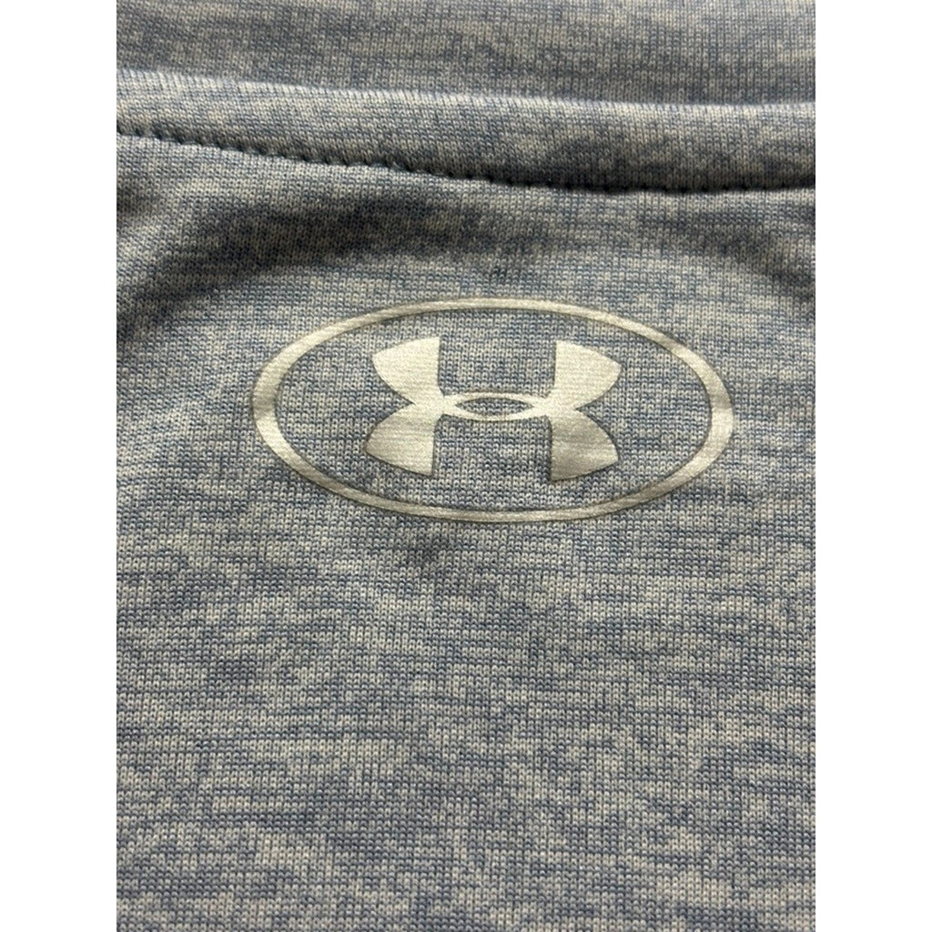 Under Armour Womens L Gray V-Neck Short Sleeve T-Shirt Athleisure Casual