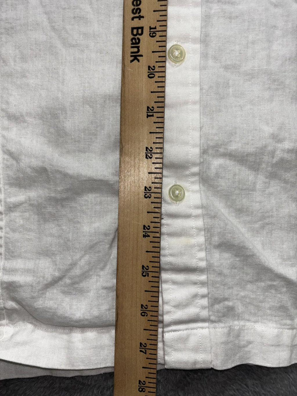 Michael Michael Kors Men's White Linen Blend Shirt L, photo 8 of 10