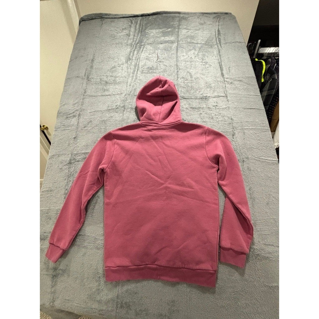 Adidas M Pink Hoodie Womens Trefoil Pullover Sweatshirt Athleisure Casual Logo