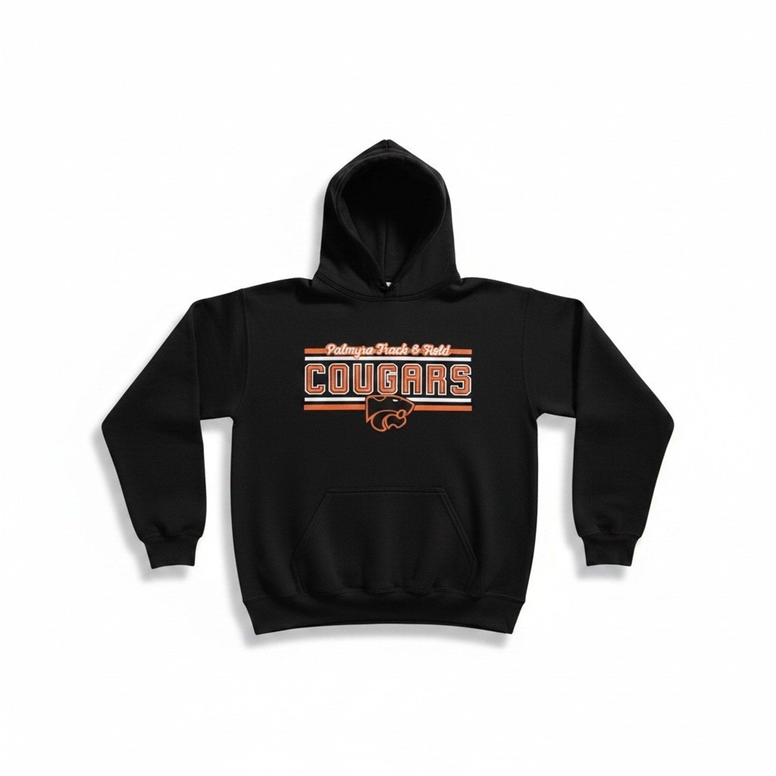 Gildan XL Black Palmyra Track & Field Cougars Hoodie Womens Casual Athleisure