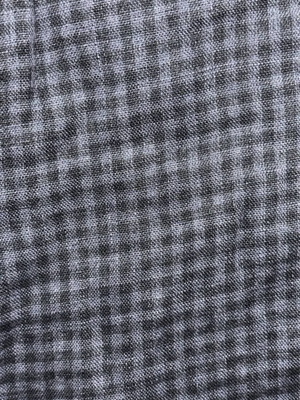 Barneys New York Mens XL Black Gray Check Long Sleeve Button Up Shirt