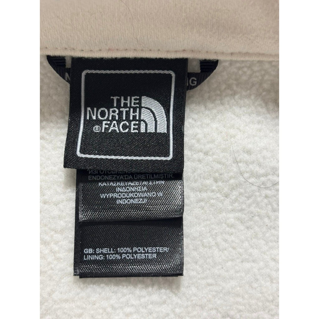 The North Face Womens L Cream Fleece Full Zip Jacket Casual Cozy Athleisure