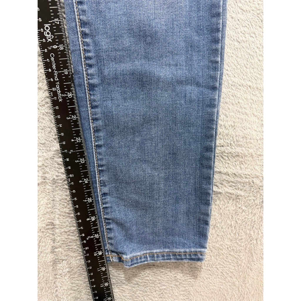 Sonoma Goods For Life Womens Medium Wash Skinny Jeans Size 14 Mid Rise Stretch