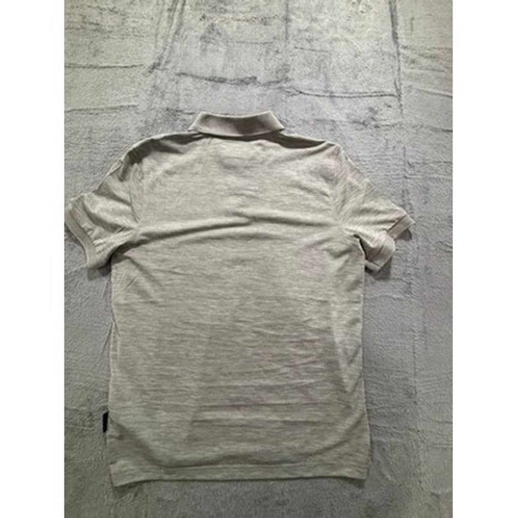 Nautica Navtech M Gray Polo Shirt Mens Casual Athleisure Short Sleeve