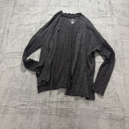American Eagle Womens S Charcoal Gray Cardigan Open Front Soft Cozy Layering