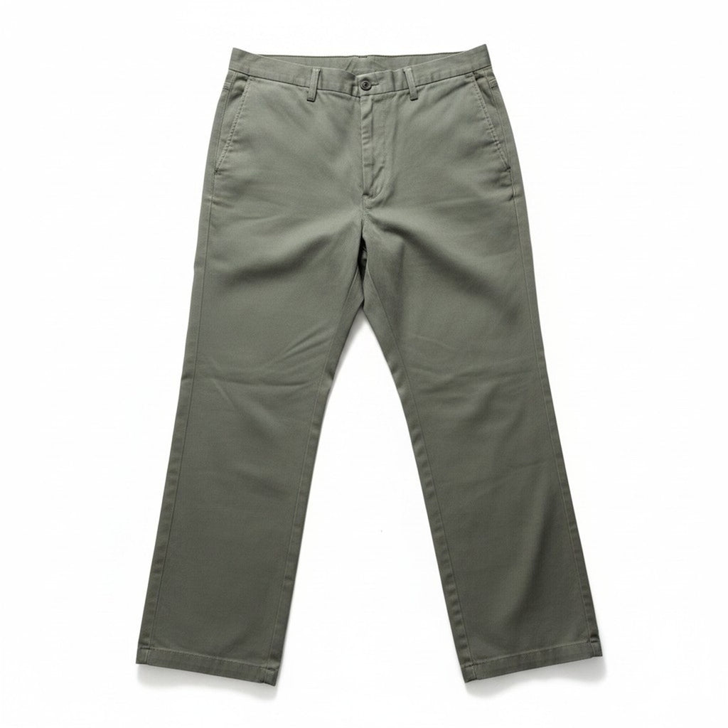 Haggar Black Label 36x32 Olive Green Chino Pants Mens Casual Preppy Vintage